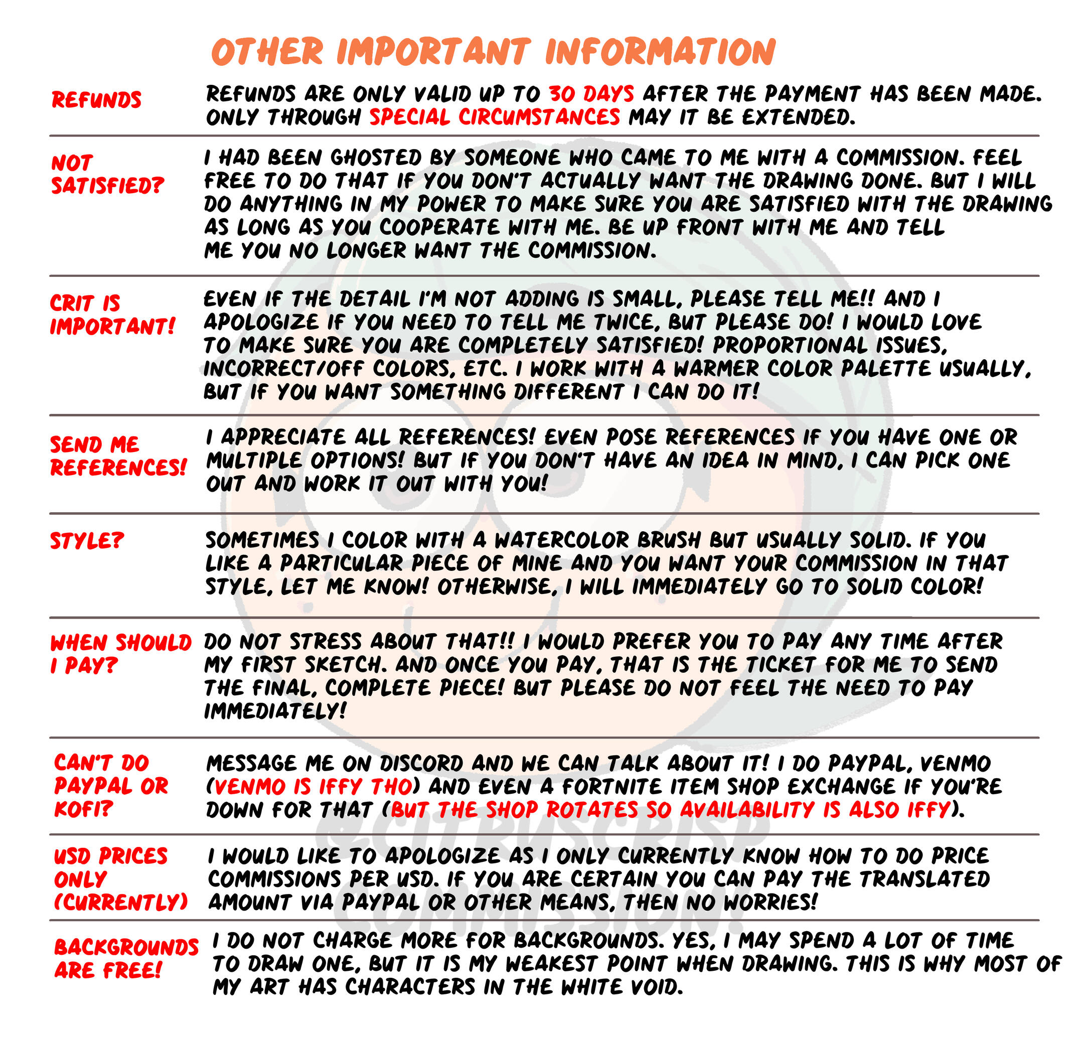 Extra Information Extra Information